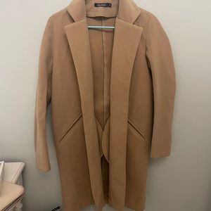 Unlined wool trench